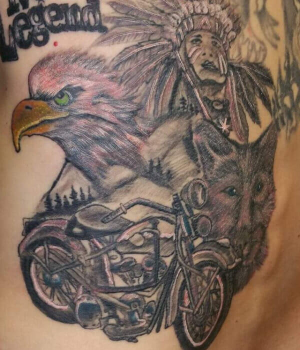 Eagle and Bike