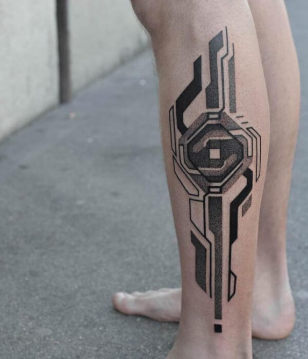 Futuristic Circuitry Felix Felicis Tattoo