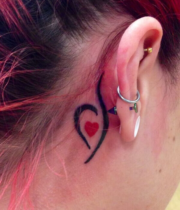 NEDA Heart Tattoo with NEDA Elements 
