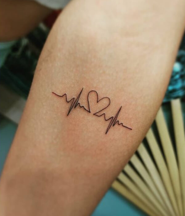 Heartbeat Line Tattoo