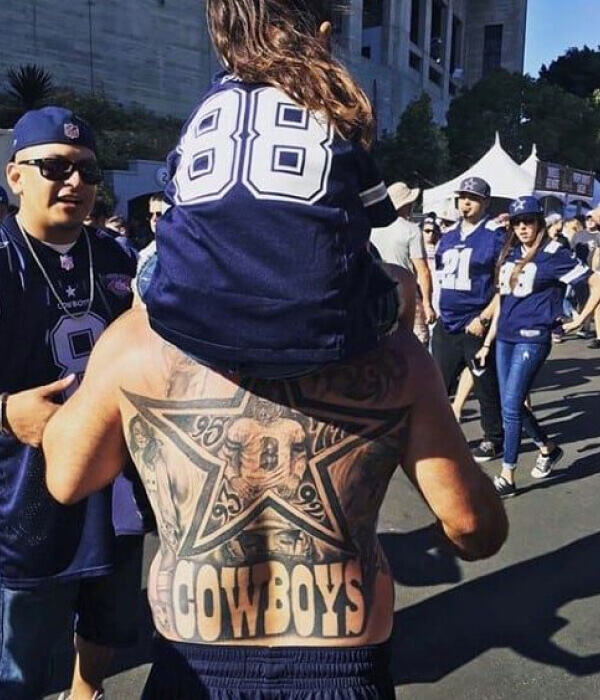 Jersey Number Tributes : Dallas Cowboy Tattoos Ideas