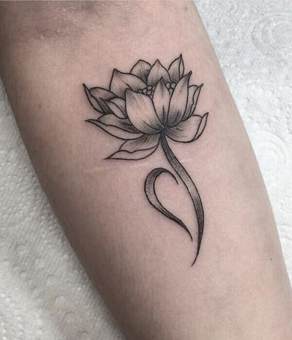 NEDA Lotus Flower Tattoo For Women