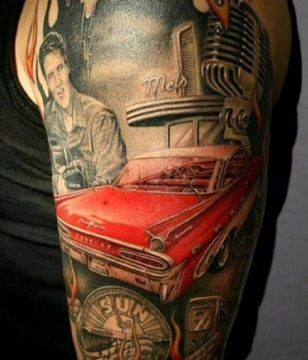 Musical Sleeve Car Tattoos