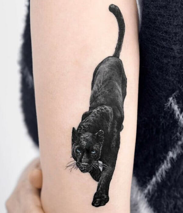 Panther Portrait Tattoo