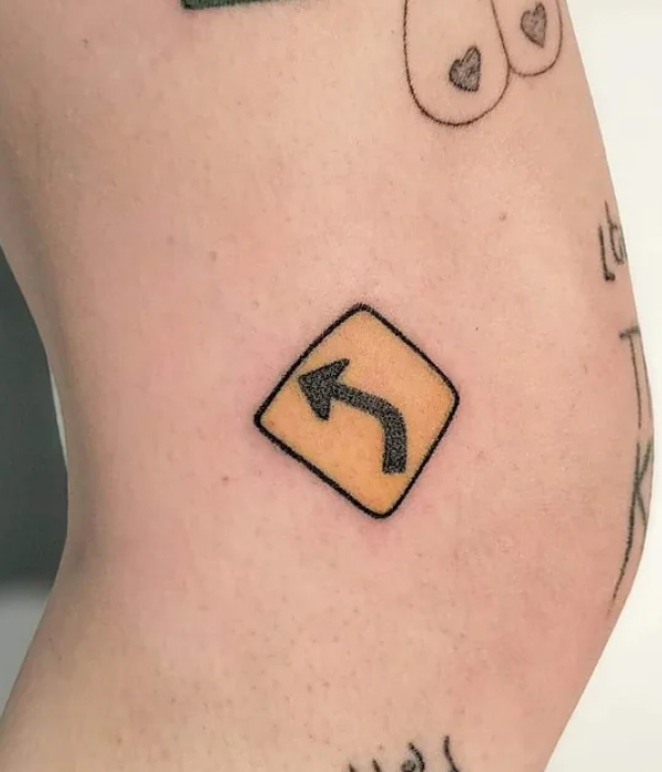 Road Signs Tattoo