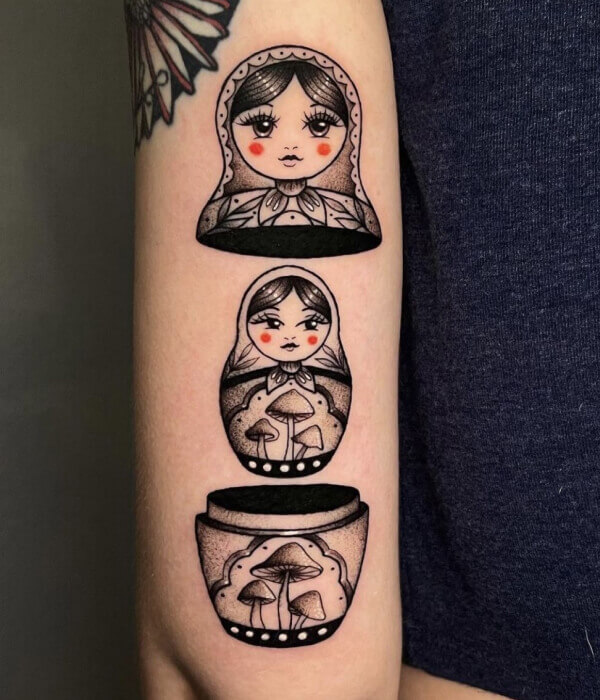 Russian Nesting Doll Tattoo Design