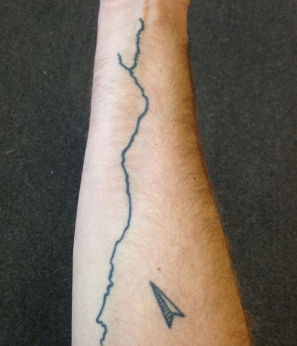 Track Map Tattoo