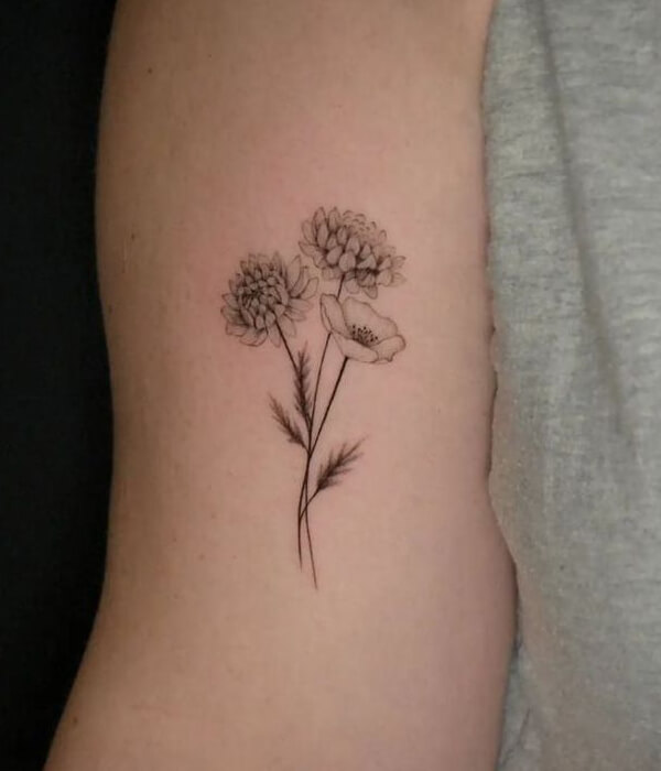 Birth Flower Dandelion Tattoo