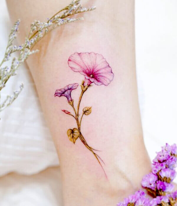 Birth Flowers and Stones Tattoo