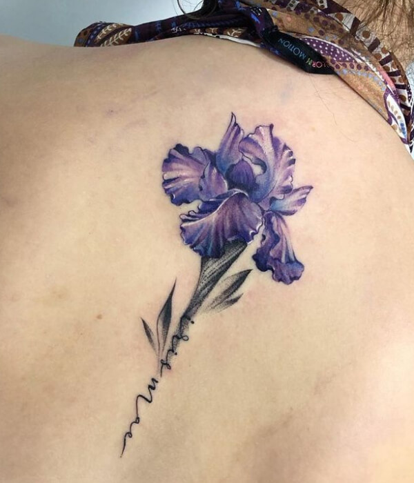 Chinese Iris Tattoo