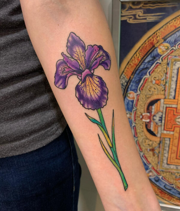 Colorful Iris Tattoo