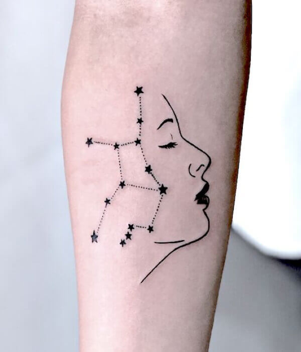 Virgo Constellation Elegance Tattoo