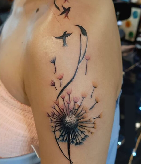 Dandelion Dreamcatcher Tattoo