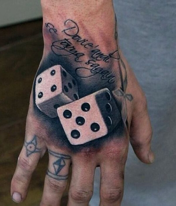 Dice Gambling Tattoos - Casino Tattoo Designs