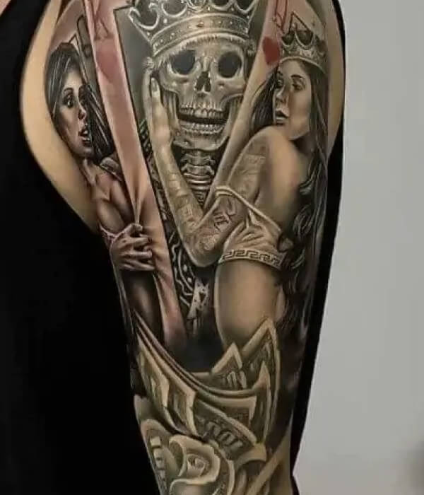 Evil King and Queen Tattoo