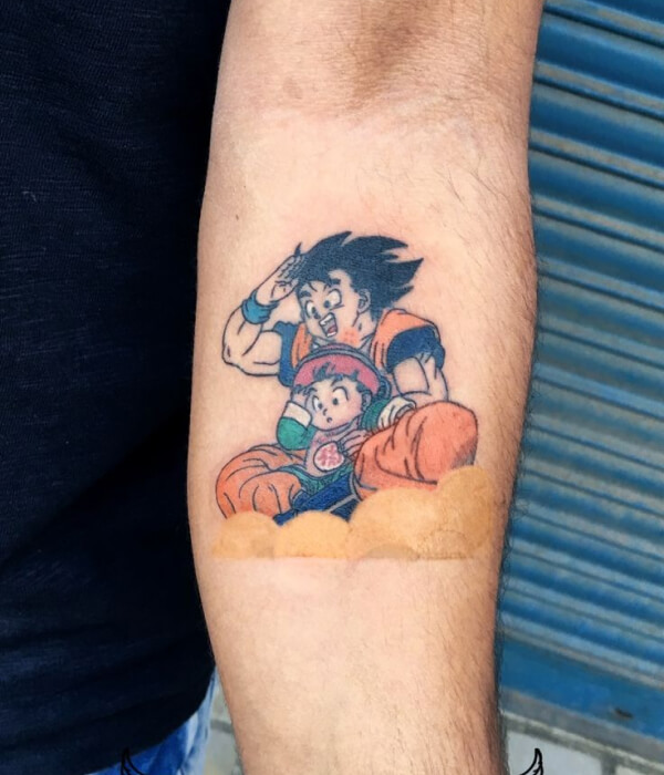 Father-Son Bonding Goku and Trunks Tattoo