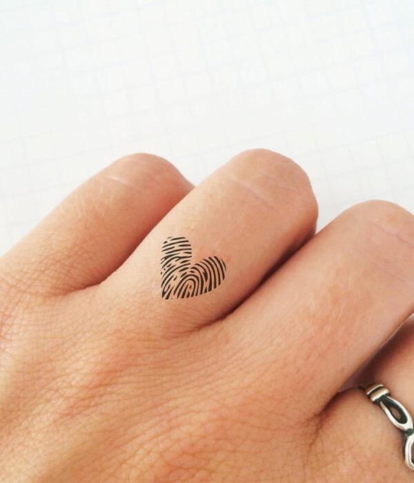 Fingerprint Heart on Any Finger