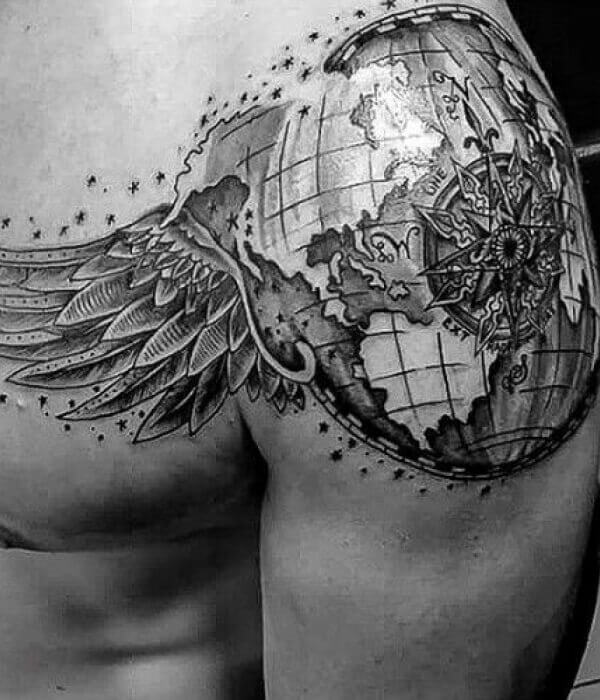Globe with Wings