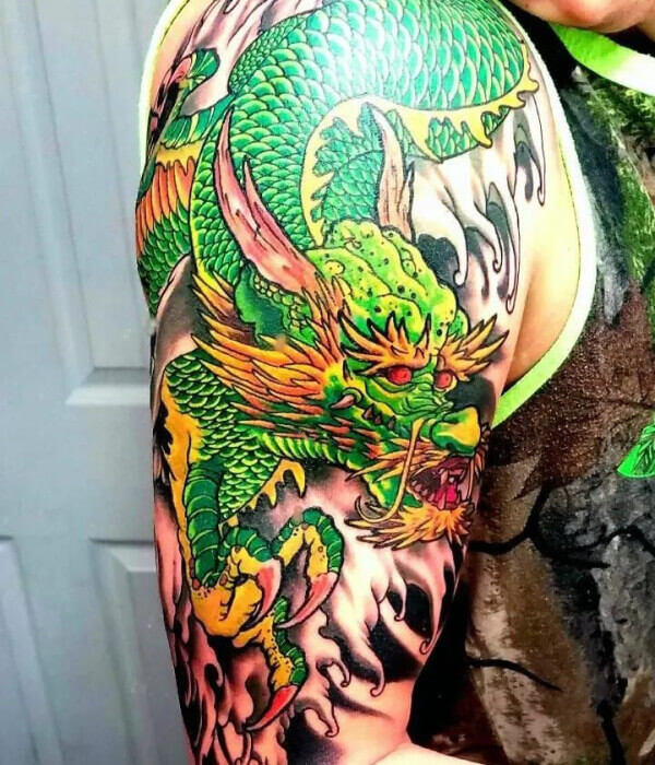Green Dragon Tattoo