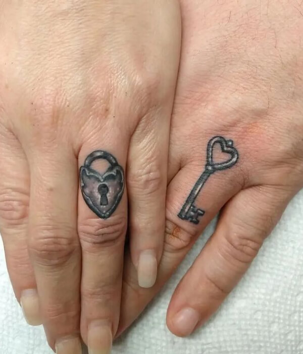 Heart-Shaped Lock on Ring Finger
