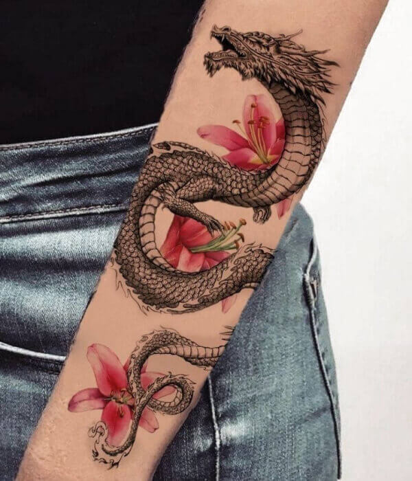 Japanese Dragon Tattoo for men