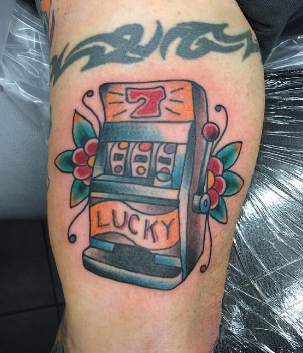 Machine Gambling Tattoo