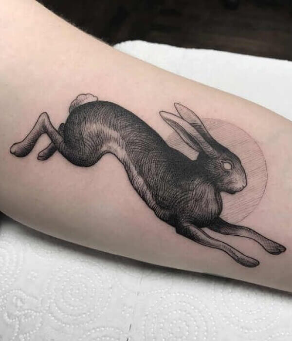 Natural Habitat Rabbit Tattoo Designs
