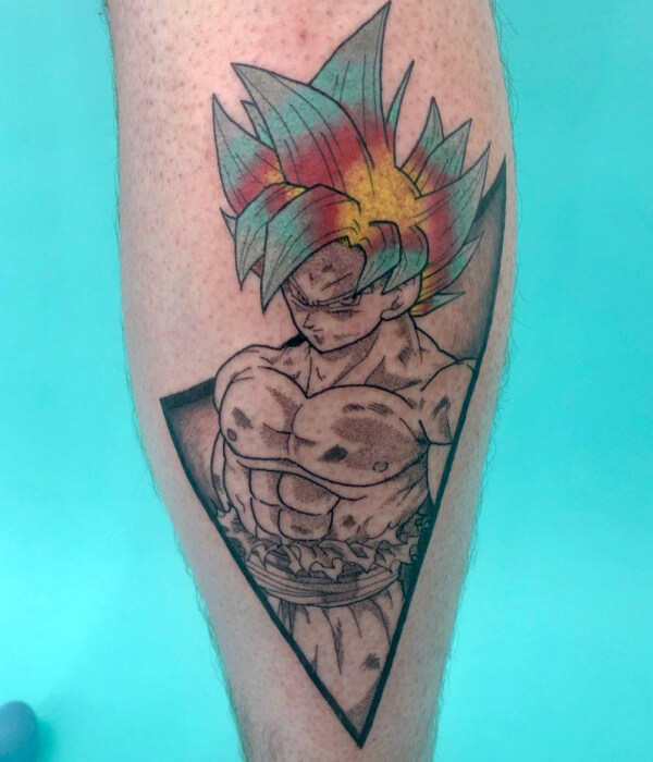 Powering Up Transformation Sequence Goku Tattoo