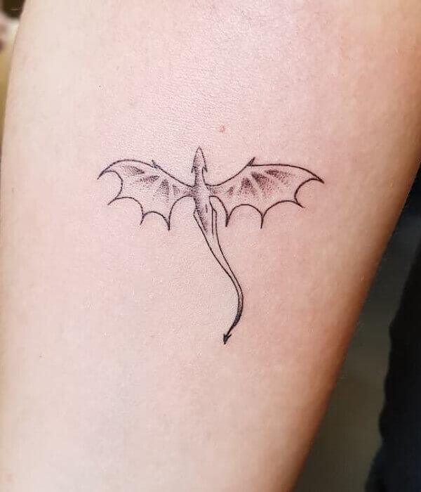 Simple Dragon Tattoo for men