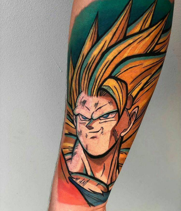 Sleeve Length Goku Tattoo