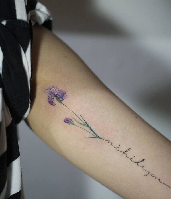 Subtle Iris Tattoo