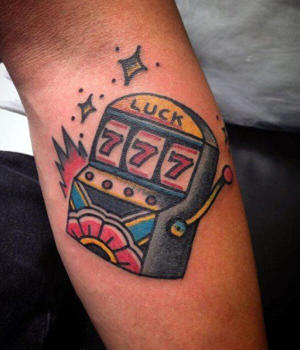 Symbol from A Slot Machine - Casino Tattoo Designs