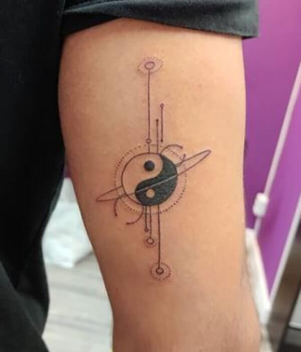 Yin and Yang Balance Tattoo