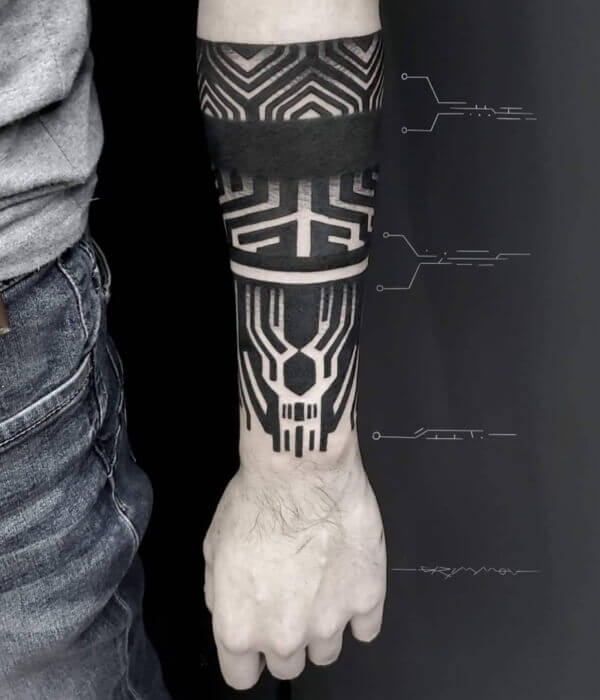 3D Cyber Sigilism Tattoo