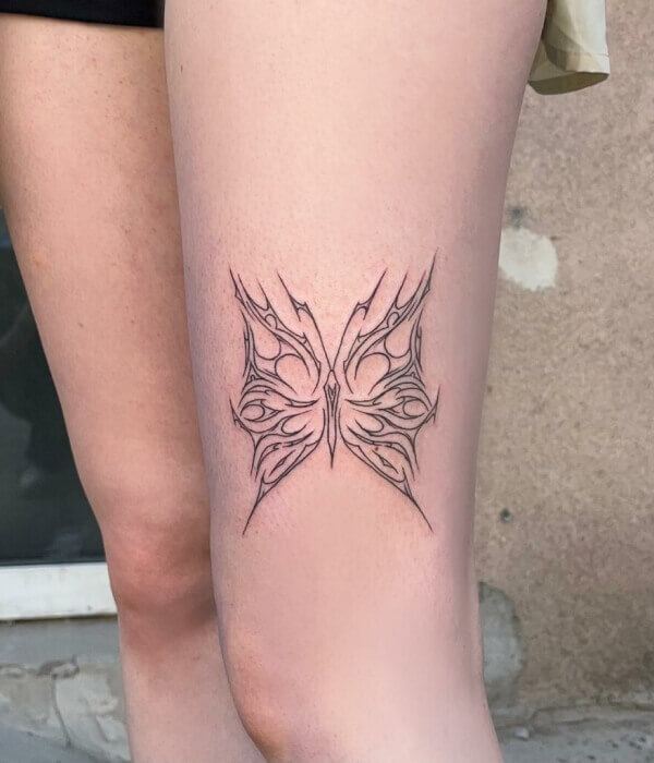 Butterfly Cyber Sigil Tattoo