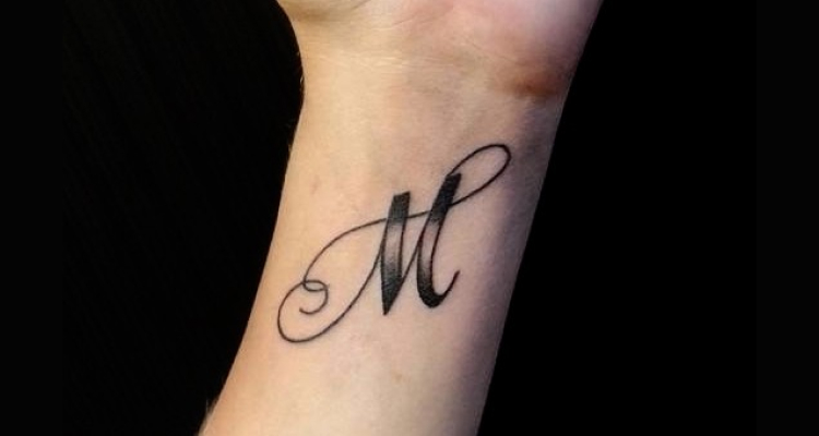 M Letter Tattoo Ideas