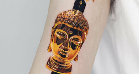 20 Dazzling Golden Tattoo Ideas To Inspire You in 2024