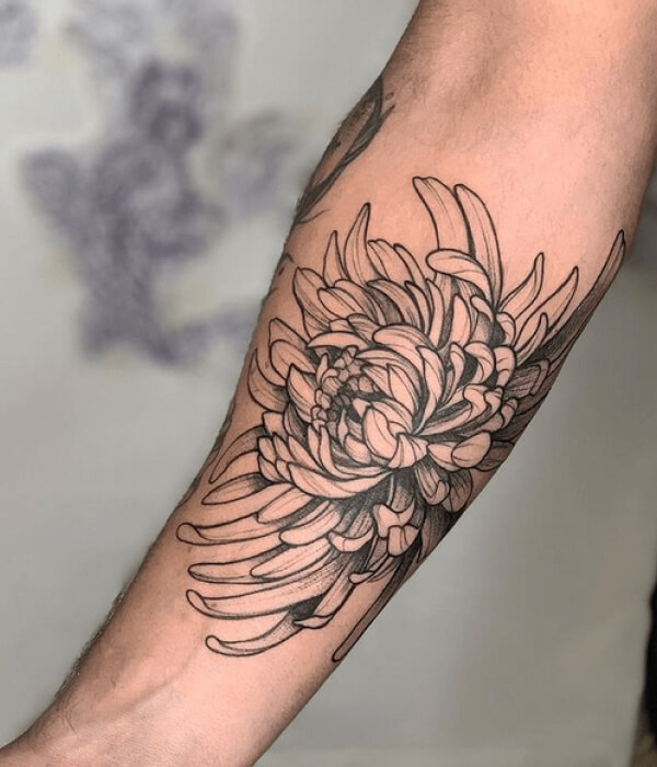 January Birth Flower Mandala Tattoo