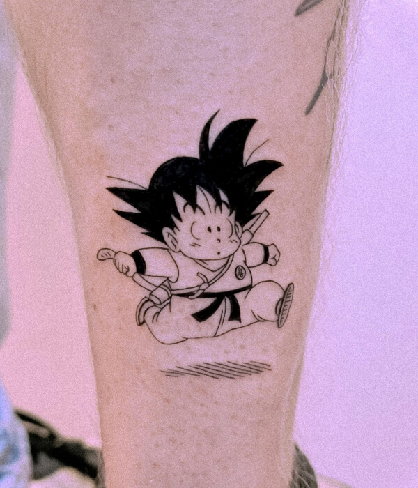 Kid Goku Tiny Tattoo