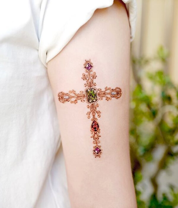 Korean Cross Tattoo
