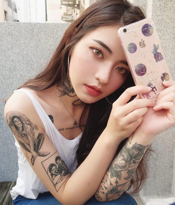 Korean Girl Tattoo