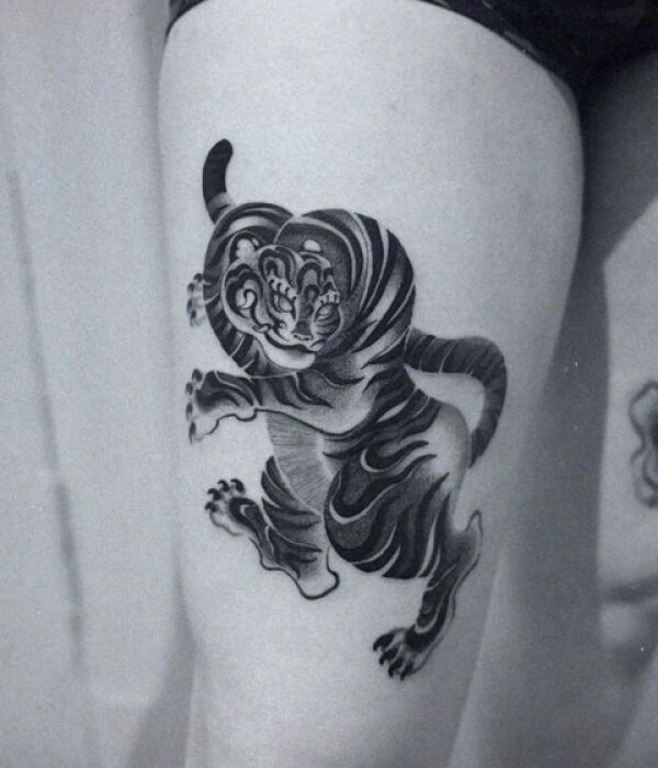 Korean Tiger Tattoo