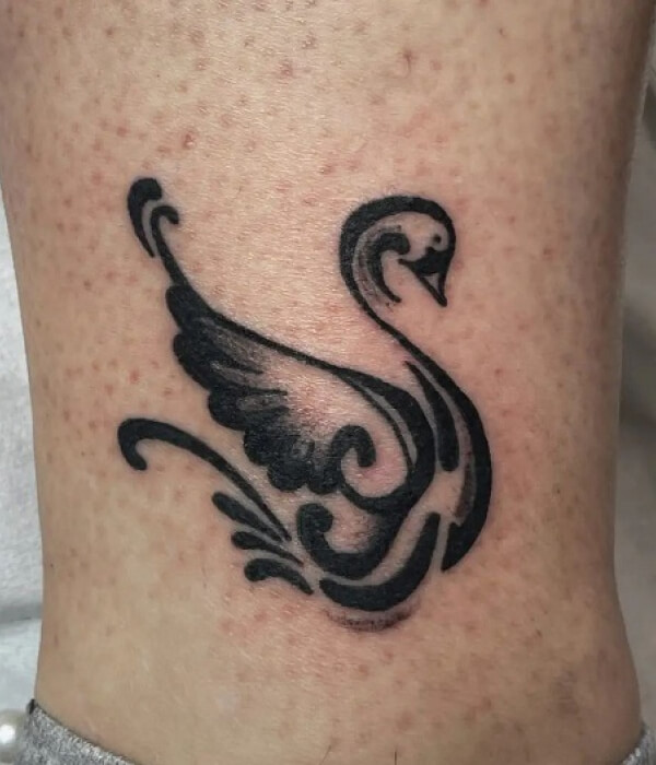 Mandala Black Swan Tattoo