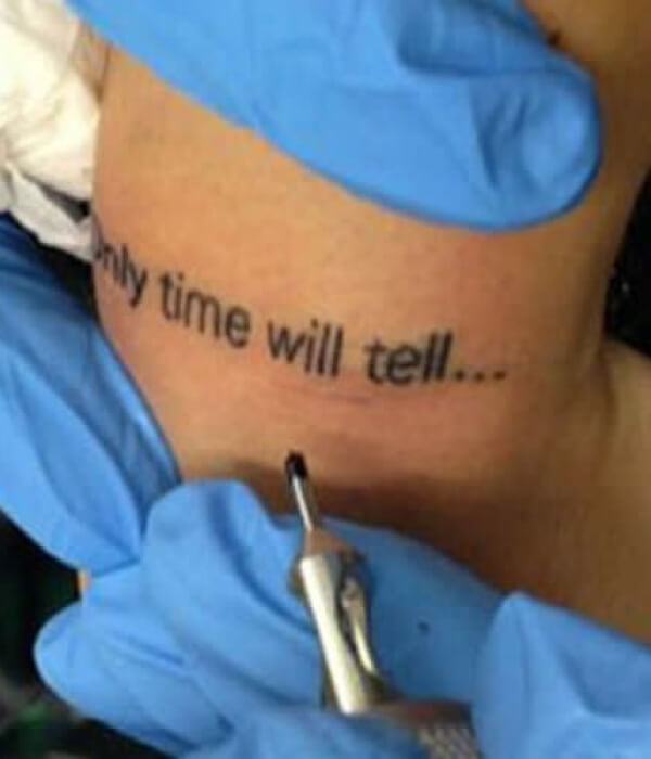 Only time will tell Tattoo