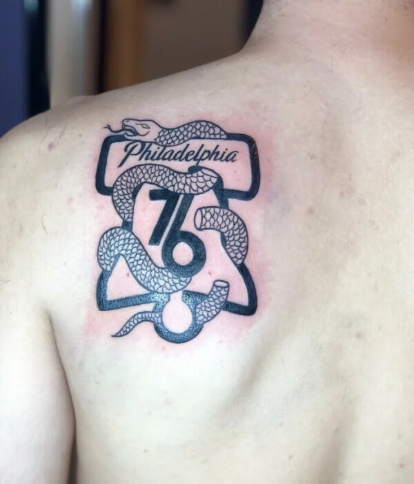 Team Logo : Philadelphia 76ers Tattoo