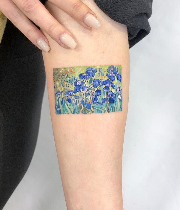 Van Gogh Irises Tattoo Idea