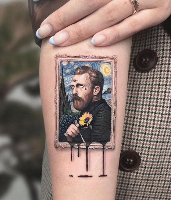 Van Gogh Poster Tattoo