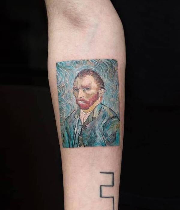 Vincent Van Gogh Portrait Tattoo