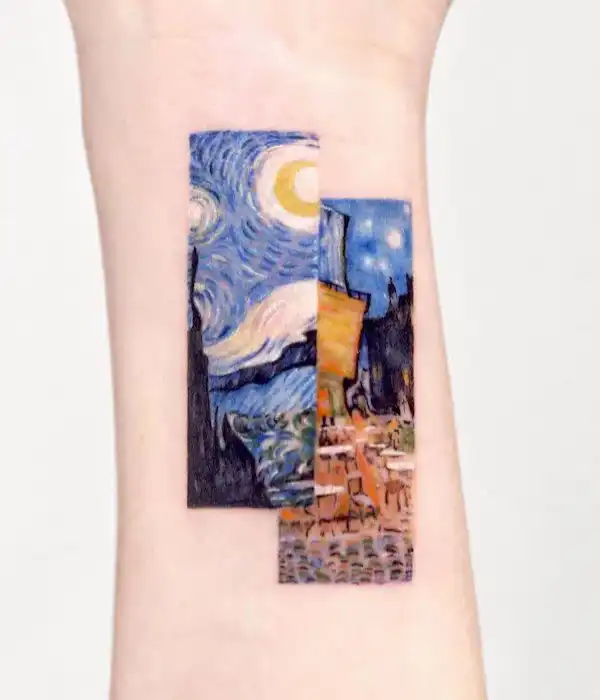 Vincent Van Gogh bookmark tattoo
