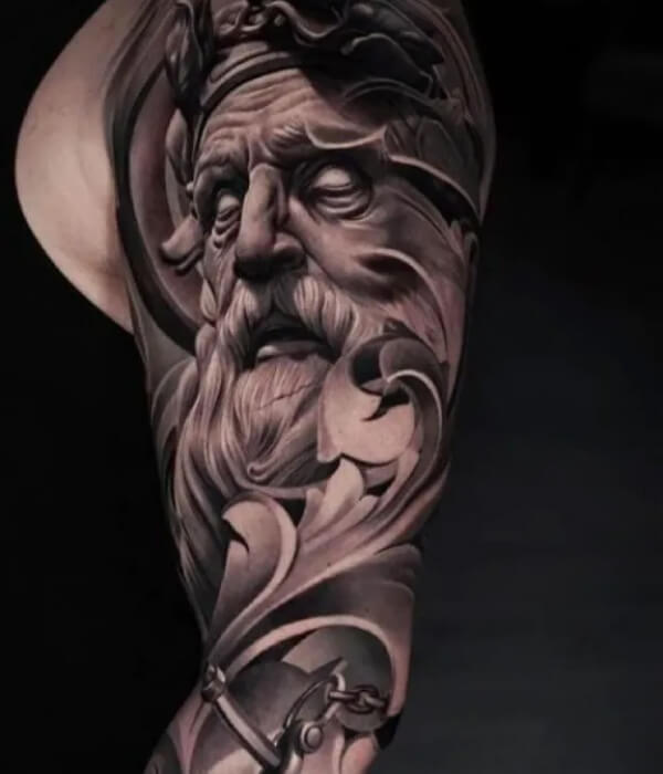 Zeus Tattoo for men